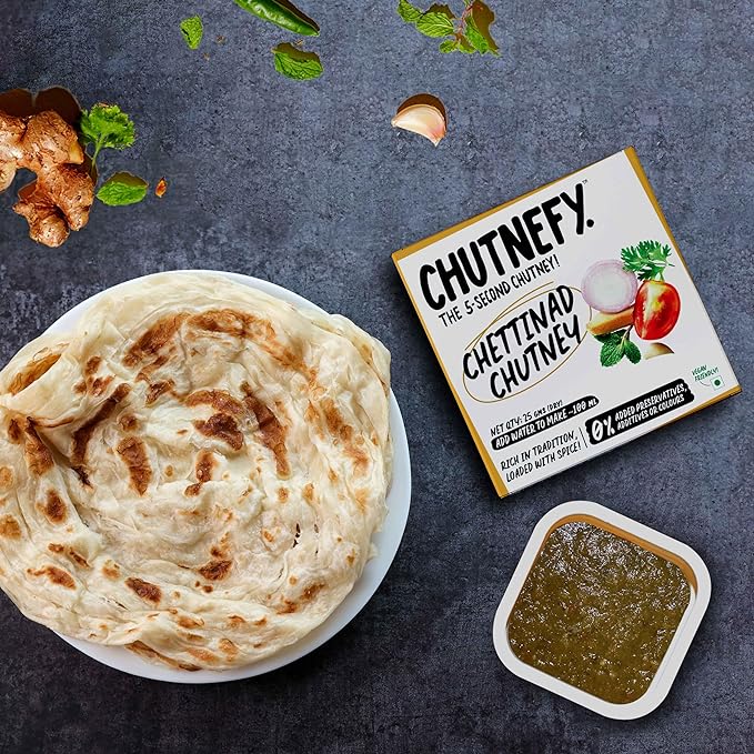Chutnefy - 5-Second Instant Chettinad Chutney - 120 ml (Each) (Pack of 4)
